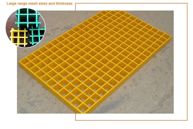 Wholesale FRP Grating Drain Grate Floor Plastic Drainage Grate Fiberglass Panel Trench Cover